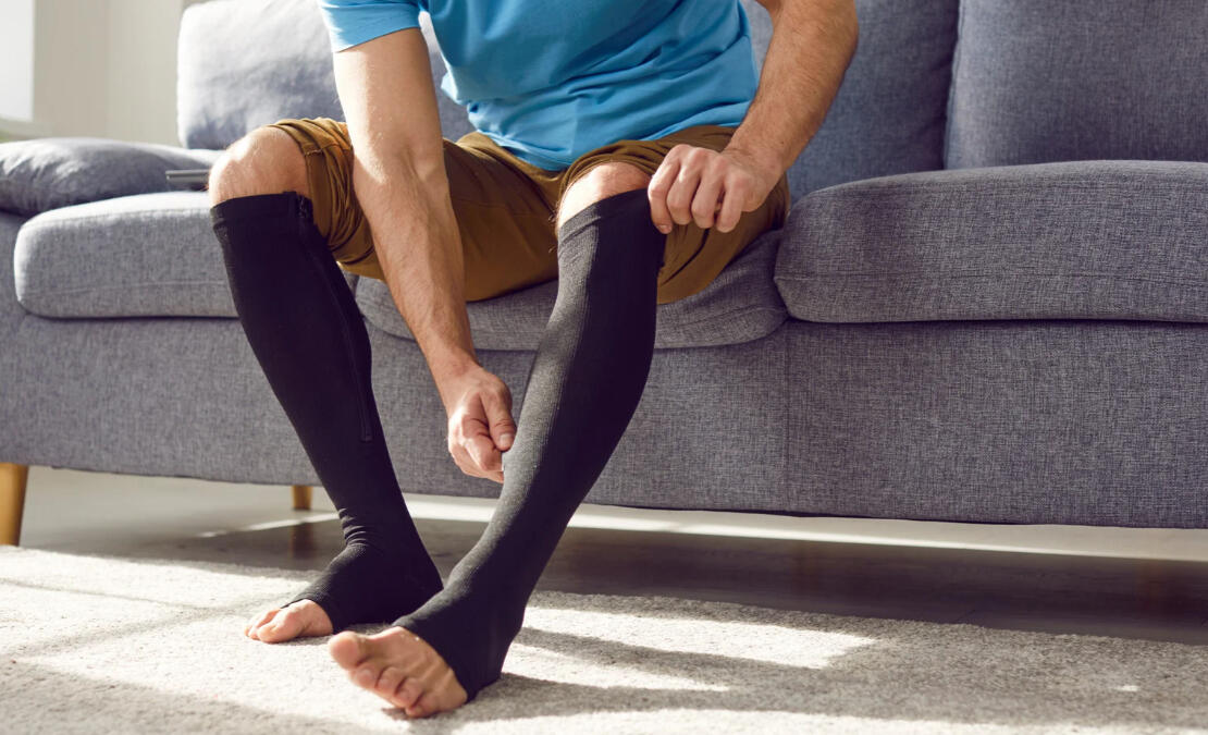 Compression stockings fitting service